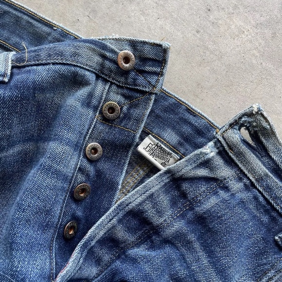 Railcar Fine Goods Selvedge Faded Denim Jeans - Picture 7 of 7